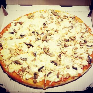 pizza pollo champiñones